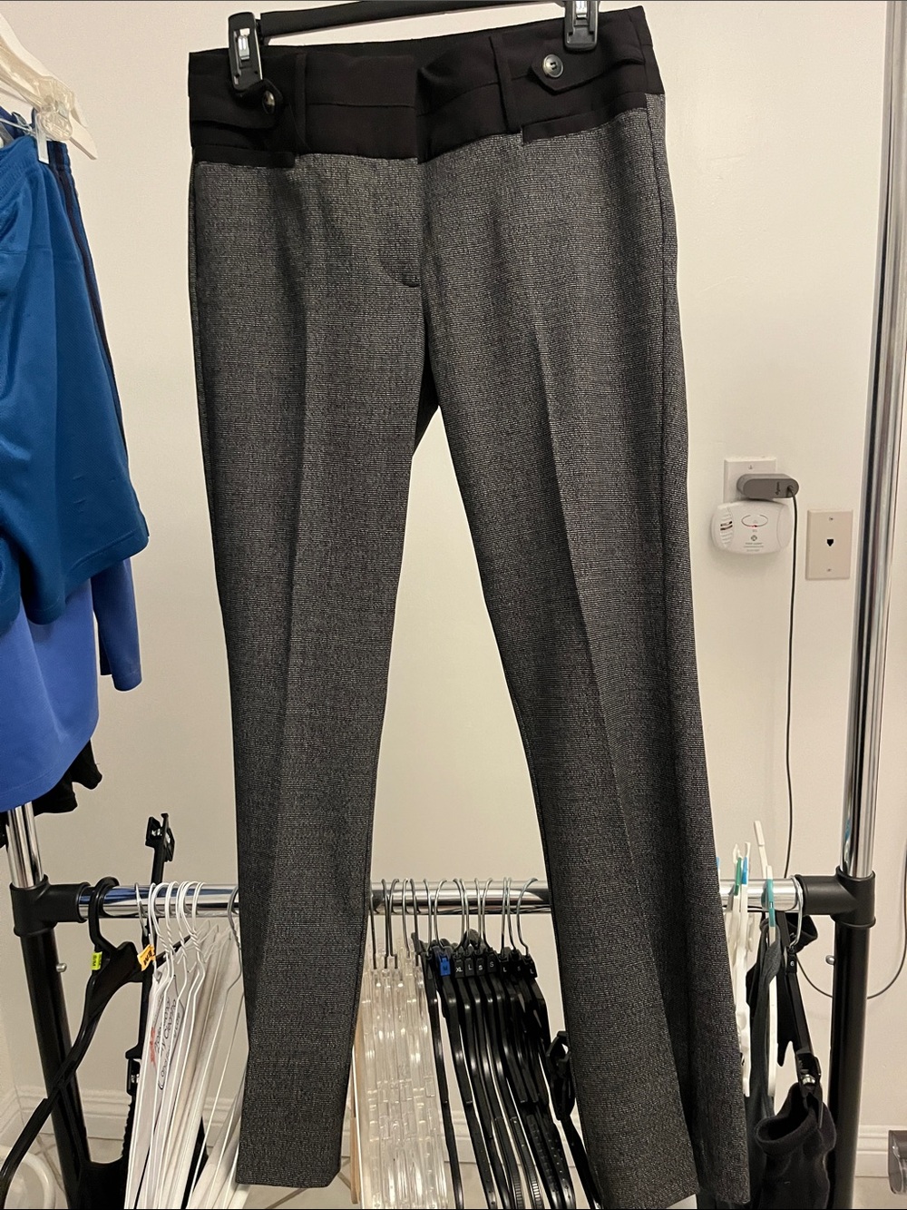 Candie's Black and Gray Dress Skirt with Branded Waist Label